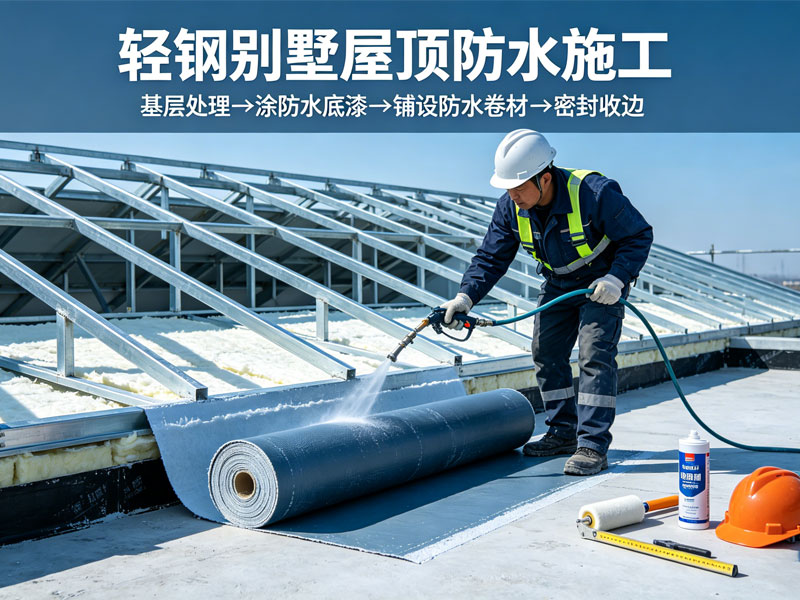 輕鋼別墅露臺滲水無解？漢良睿婕專業(yè)工程師的三層防水方案