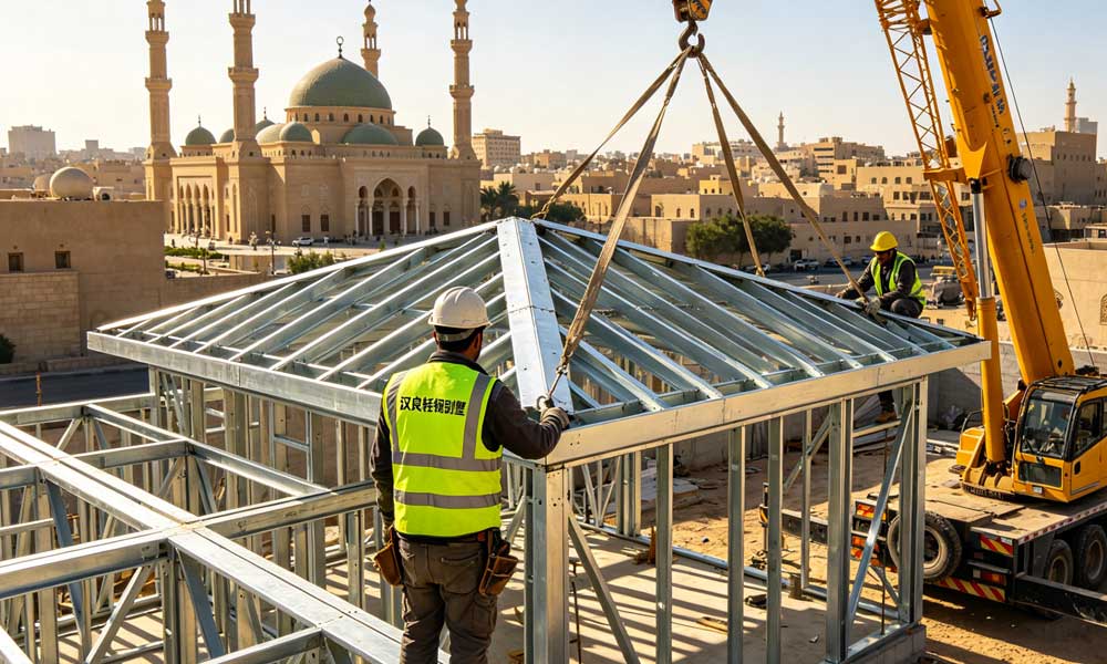 漢良睿婕：針對中東高溫環境的隔熱輕鋼別墅解決方案(圖1)