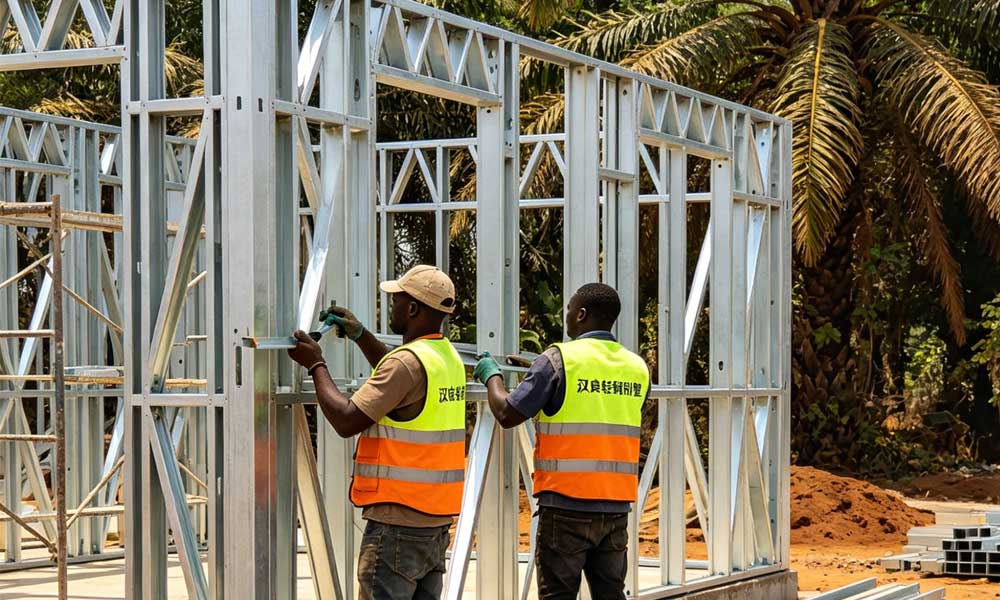 非洲開發商為何瘋狂下單？漢良睿婕輕鋼別墅+光伏儲能的三大優勢(圖1)