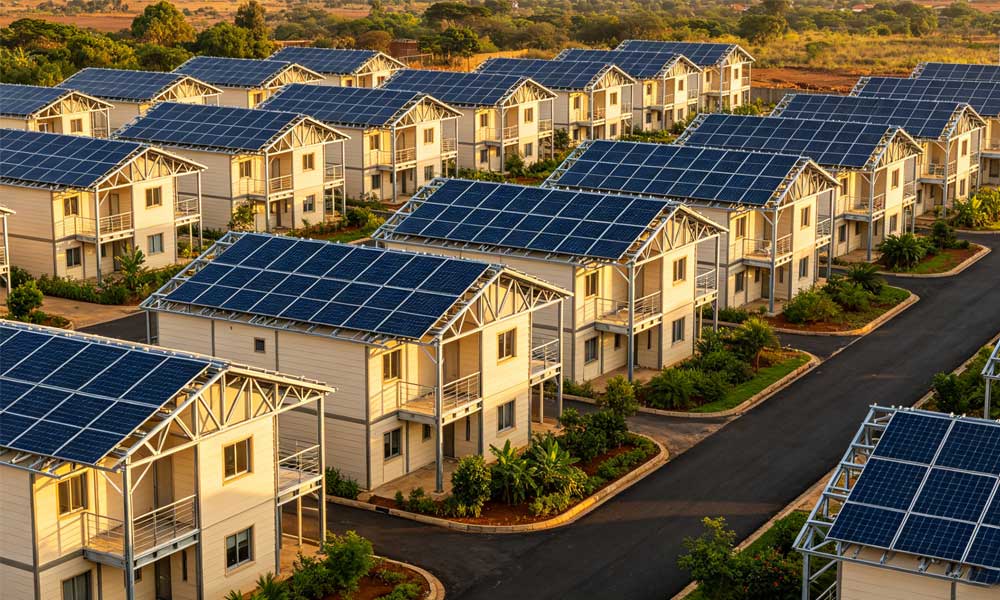 房地產開發商必看：漢良睿婕輕鋼別墅+光伏儲能，非洲項目增值利器(圖1)